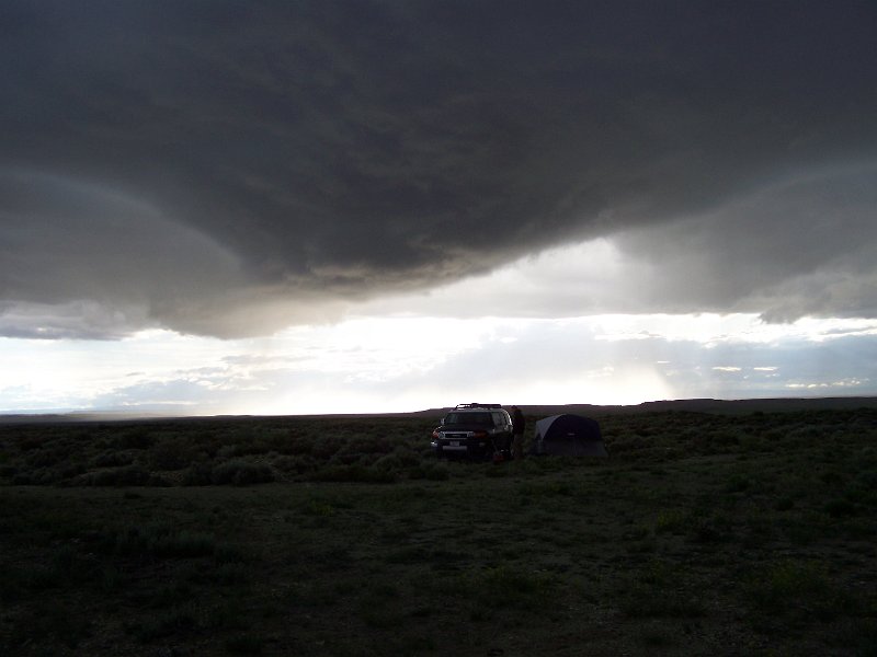 No 36 Blue Forrest petrified wood area. We experienced thunder lightning wind and rain, even some hail. .JPG